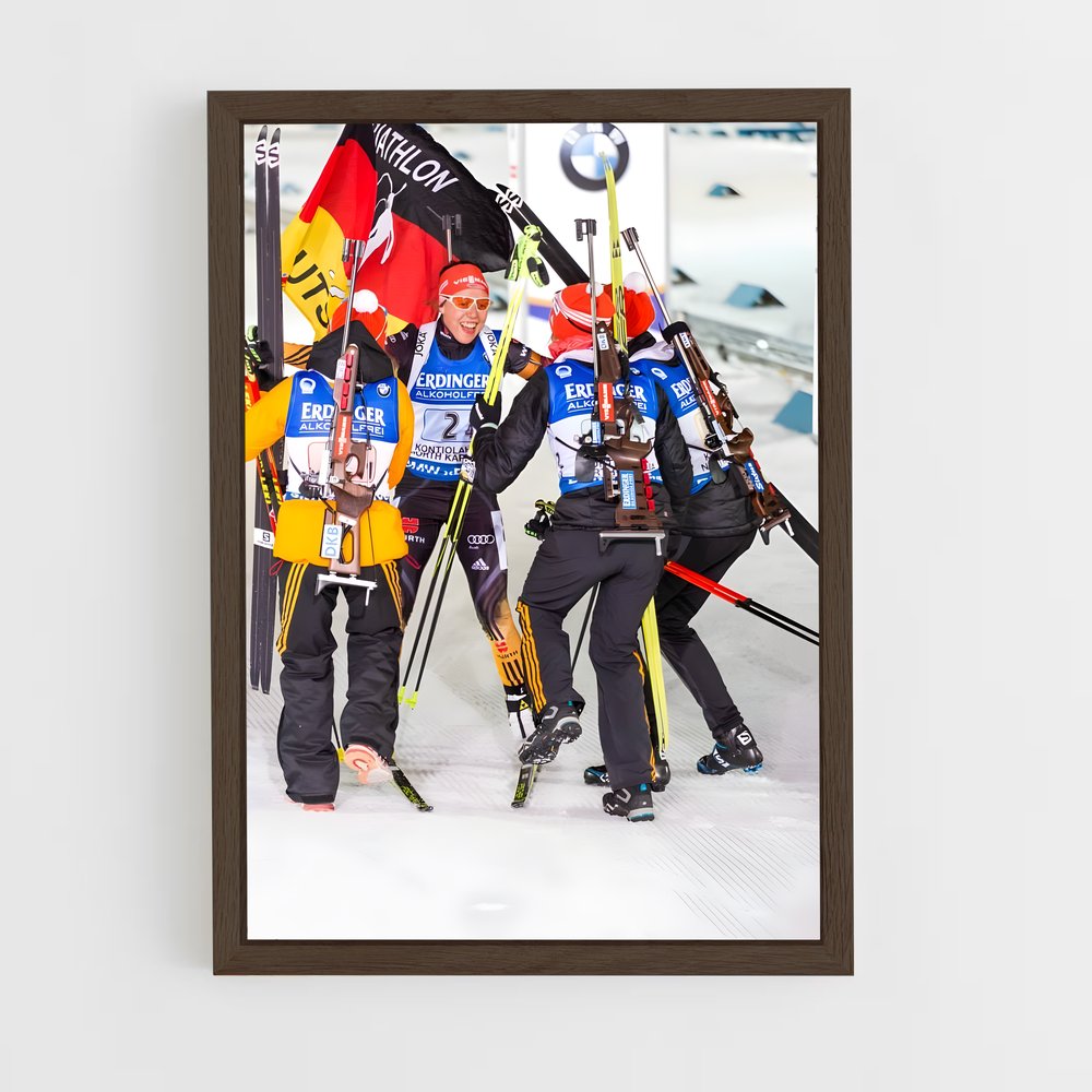 Poster Skiers en Action – affiche Biathlon (vue 5)